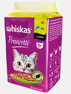 Parsa Whiskas Katze 1 + Essen Nass für Katzen 6 Umschläge Huhn Und Thunfisch 50g - Bild 1 von 8