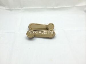 Set of 2 Left & Right Tan Window Crank Handle Lever for Toyota Pickup 1972-88