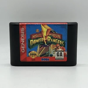 Sega Genesis Mighty Morphin Power Rangers 1994 auténtico probado funcionamiento oficial - Imagen 1 de 4