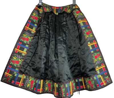 Lovely Antique Dated 1851 Wedding Gift Folk Apron Victorian Dirndel - Image 1 of 4