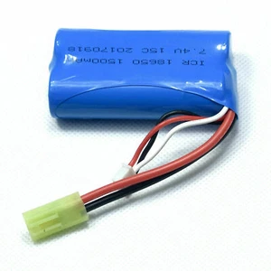 Battery ( 7.4v 1500 Mah ) For Ridgerock Danchee Rc Car - Picture 1 of 1