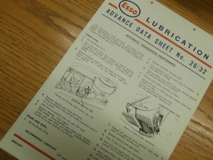 MERCURY Esso lubrication advanced data.AUTO Transmission. MULTIDRIVE. sheet 32. - Picture 1 of 1