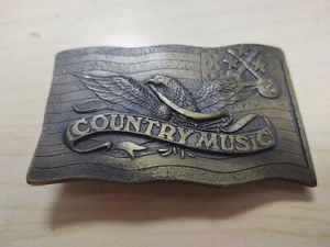 1977 Indiana Metal Craft County Music Eagle Belt Buckle - Picture 1 of 7
