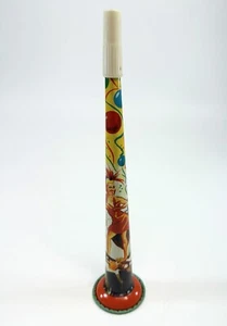 Vtg 1950s New Years Eve Tin Metal Dancing Litho Toy Noise Maker Horn US Metal - Picture 1 of 6