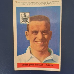 1958 A&BC FOOTBALLERS 2ND SERIES ERNEST JAMES LANGLEY FULHAM - Picture 1 of 2