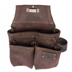 OX Tools OX-P263203 Pro Framer's Tool Bag, Oil Tanned Leather, 3 Pouch - Picture 1 of 2
