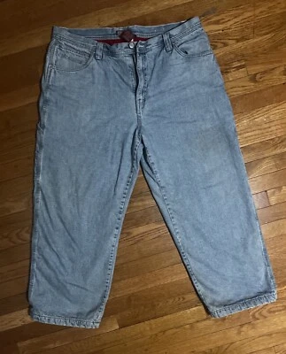 Y2K Workwear Faded Glory Insulated Carpenter Pants Light Wash Size 40 - Image 1 of 4