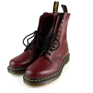 Doc Dr Martens 1490 Cherry Red Glattleder Stiefel Herren Größe US 6 M (Damen 7) - Bild 1 von 7