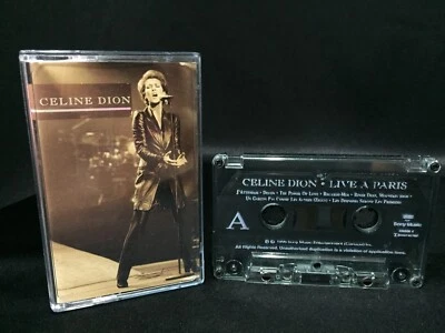 Celine Dion Live a Paris Cassette Tape (Epic 1996) Pop Vocal 90s - Image 1 of 3