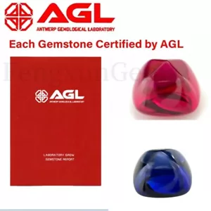 Sugar Tower Shape Lab-Create Red Ruby Blue sapphire AGL Certifited For Ring DIY - Picture 1 of 14