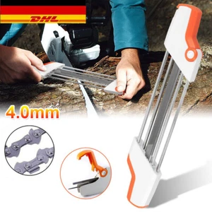 2in1 Schärfgerät Kettensäge Kettenschärfer 3/8 "p 4.0mm Schärfen Fit für STIHL - Bild 1 von 8