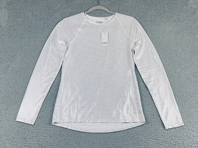 Nuevo con etiquetas Top Annika Cutter Buck CB DryTec 50 para mujer S manga larga plateado metálico NUEVO Foto 1 de 4