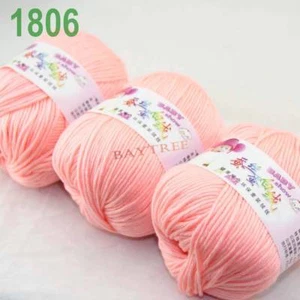 C 3Skeinsx50gr New Soft Baby Cashmere Wool Silk Children Hand Knitting Yarn 06 - Picture 1 of 3