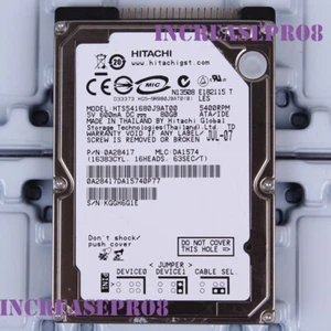 Hitachi 80GB HTS541680J9AT00 5400 RPM IDE 8MB 2.5" Laptop HDD Hard Disk Drive - Picture 1 of 2