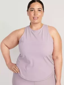 Old Navy Active PowerSoft Tank Top Plus 4X Racerback Go Dry Wanderlust New - Picture 1 of 7