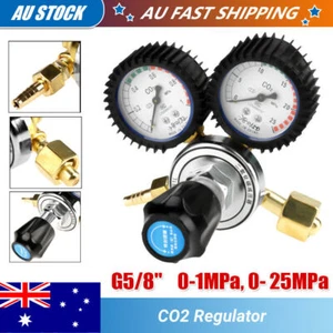 8mm CO2 Beer Gas Regulator Carbon Dioxide Welding Pressure Reducer Home Brew AU. - Picture 1 of 12