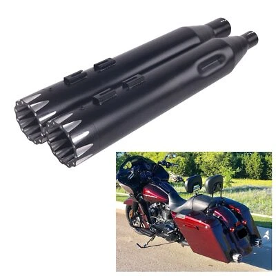 Silenciadores deslizantes 4.5 para 2017-UP Harley Touring, Street Glide Exhaust, Road King - Imagem 1 de 4