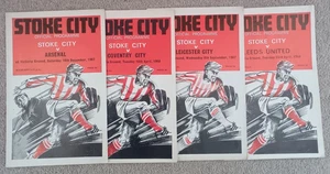 Stoke City 1967/68 Auswahl Heimliga Programme aus Menü - Bild 1 von 5