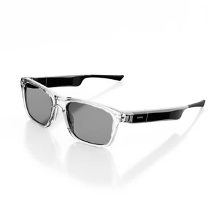 SOLOS Smart Glasses AirGo™ 3 Xeon 6 | Shiny Crystal Grey Sunglasses | Dark Blue - Picture 1 of 5