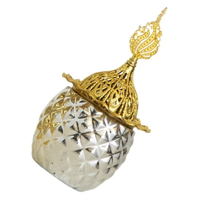  Bruciatore di cono di incenso arabo Decorazione di incensiere in stile vintage - Immagine 1 di 4