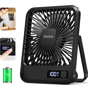 Desk Fan Battery Operated, Portable USB Rechargeable Fan, 2000mAh 180° Tilt F... - Picture 1 of 7