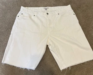 PETER MILLAR Men's Cut-Off Shorts Raw Hem Lightweight Ivory White Size 38 - Picture 1 of 8