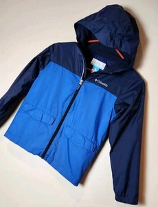 Boys S (8) Columbia Water Resistant Wind Breaker Fleece Lined Jacket 16"x20" - Picture 1 of 6