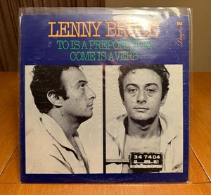 LENNY BRUCE / To Is A Preposition Come Is A Verb / DOUGLAS LP / VINYL EX NM - Imagen 1 de 9