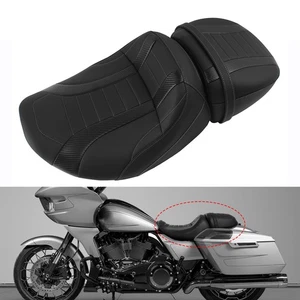 Two Piece Driver & Passenger Seat For Harley Road Glide Street Glide 2023-2024 - Picture 1 of 11