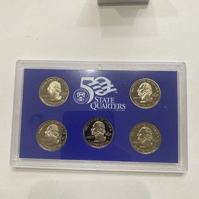 2003 S US 50 State Quarters Uncirculated Proof Mint Set - 5 Proof Coins OGP COA - Image 1 of 4