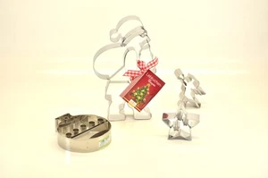 Weihnachts-Set Ausstechform Keksausstecher Plätzchenform Edelstahl Lebkuchen #1 - Bild 1 von 1
