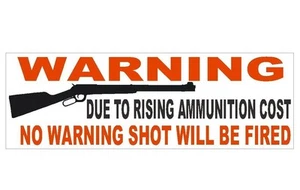 Anti Obama Gun Control Warning Political Bumper Sticker or Helmet Sticker D323 - Picture 1 of 1