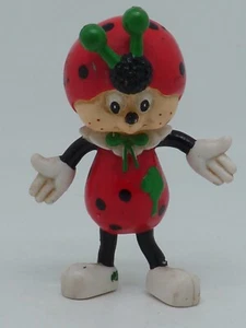 ALTE PVC KUNSTSTOFF FIGUR KOKOSINEL ROT - Bild 1 von 7