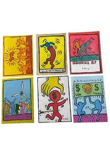 URBAN POP ART SET WITH VIBRANT FIGURES AND RETRO ENERGY - ON PAPER - SIGNED - Picture 1 of 2