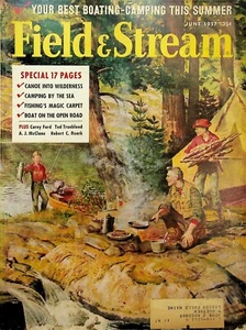 Field & Stream June 1957 Sporting Fishing Hunting Camping Cover B - Picture 1 of 4