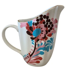 Lenox X Kate Spade Gwinnett Lane water pitcher ceramic floral 48oz - Picture 1 of 7