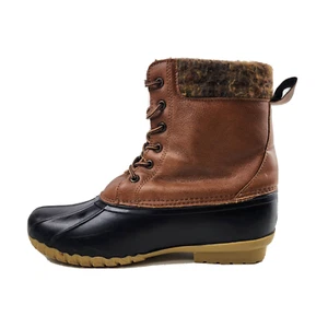 Magellan Outdoors Womens Leather Upper Fleece Lined Duck Boots Water Proof Sz 9 - Picture 1 of 9