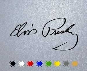 STICKER PEGATINA DECAL VINYL Elvis Presley Signature - Picture 1 of 2