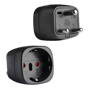 2 Stück Reiseadapter für Indien Adapter Indien Sri Lanka Adapter Reisestecker... - Bild 1 von 7