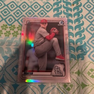 2020 Bowman Draft Chrome Refractor #BD-125 Levi Prater 1st Bowman Cardinals