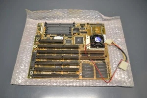 New old stock VIA FIC 486-GVT-2 Socket 3 motherboard with intel 486 CPU - Picture 1 of 12