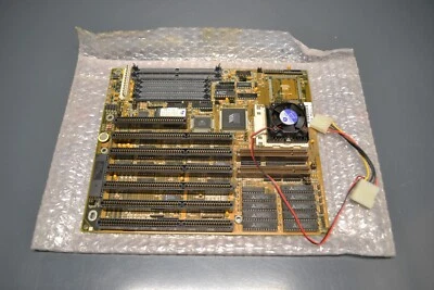 New old stock VIA FIC  486-GVT-2 Socket 3 motherboard with intel 486 CPU - Image 1 of 4