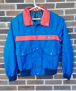 Vintage 1980s CB Sports Mens Bomber Jacket Size M Retro Ski Sailing Windbreaker - Picture 1 of 11