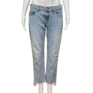 PRE-OWNED - Rag & Bone Low-Rise Slim Boyfriend Jeans - Picture 1 of 4