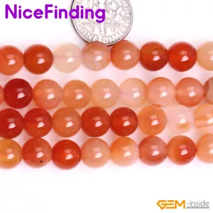 Corniola rossa rotonda pietra naturale perline sfuse per fare gioielli 15" 6mm 8mm - Foto 1 di 32