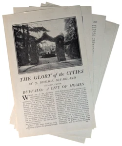 Buffalo New York City Homes History Profile 1908 Outlook Mag STORY 12pg - Picture 1 of 5