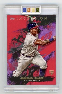 2021 Topps Inception Red /75 Cristian Pache #63 Rookie RC Braves Phillies - Image 1 of 2