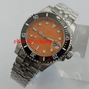Reloj automático para hombre 40 mm Bliger esfera naranja estéril cristal zafiro Japón NH35A - Imagen 1 de 9