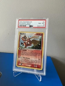 2007 Pokemon Blaziken EX Power Keepers Holo Rare #5 PSA 8 NM-MT - Picture 1 of 2