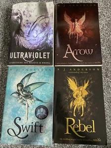 BJ Anderson Books Bundle x 4 Rebel Arrow Swift Ultraviolet Fantasy Fairies S25 - Picture 1 of 14